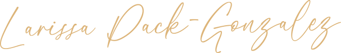Larissa Pack Gonzalez Schriftzug